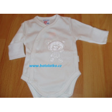 Celopropínací body s ohrnovacím rukávkem a výšivkou AUTEX BABY